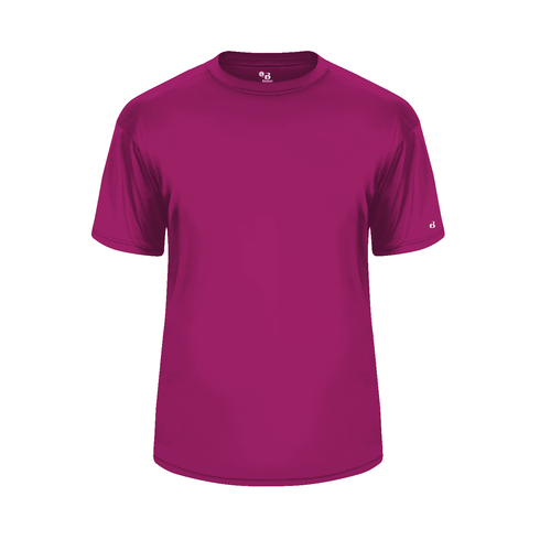 Badger Sport B-Core Tee, Sizes 2XL-4XL (412000-001108), Color 'Hot Pink'